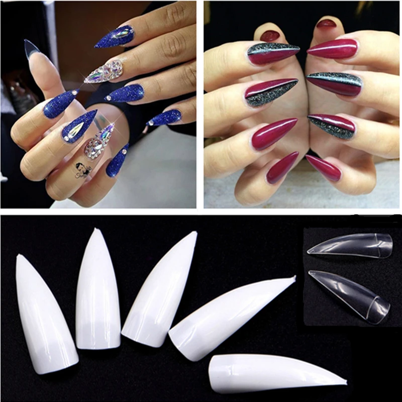 Профессиональные Накладные ногти Recuerdame 500 шт. длинные шпильки для дизайна ногтей