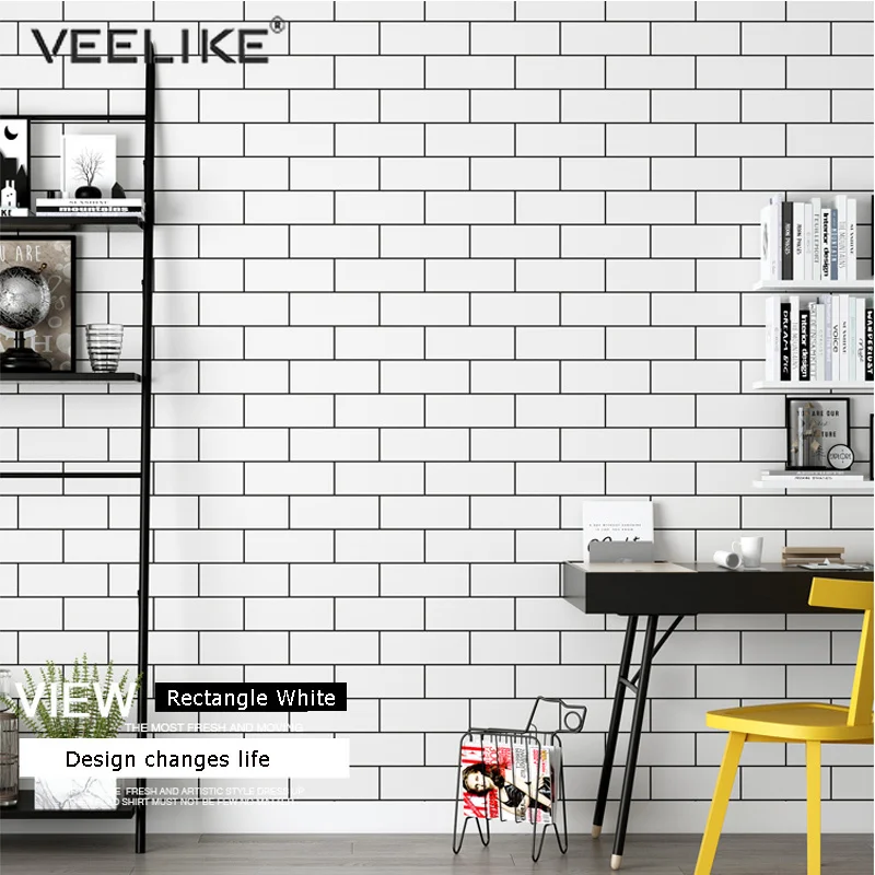 

Self-adhesive Wallpaper Bedroom Living Room Waterproof Film Dormitory Renovation Lattice Stickers Home Decoration Wall Coverings