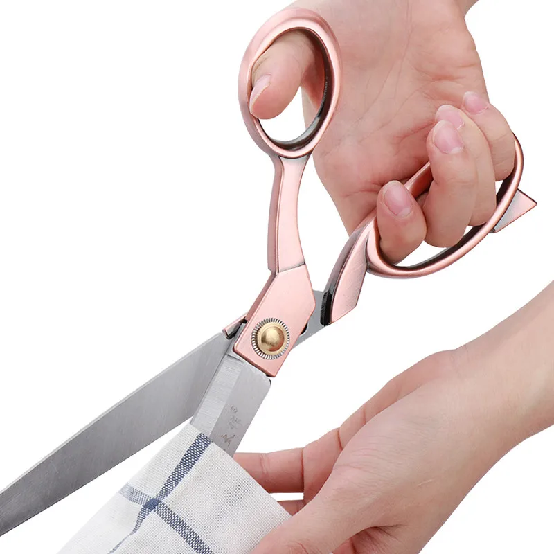 Большие ножницы из нержавеющей стали для вышивки ткани и бумаги аксессуары шитья