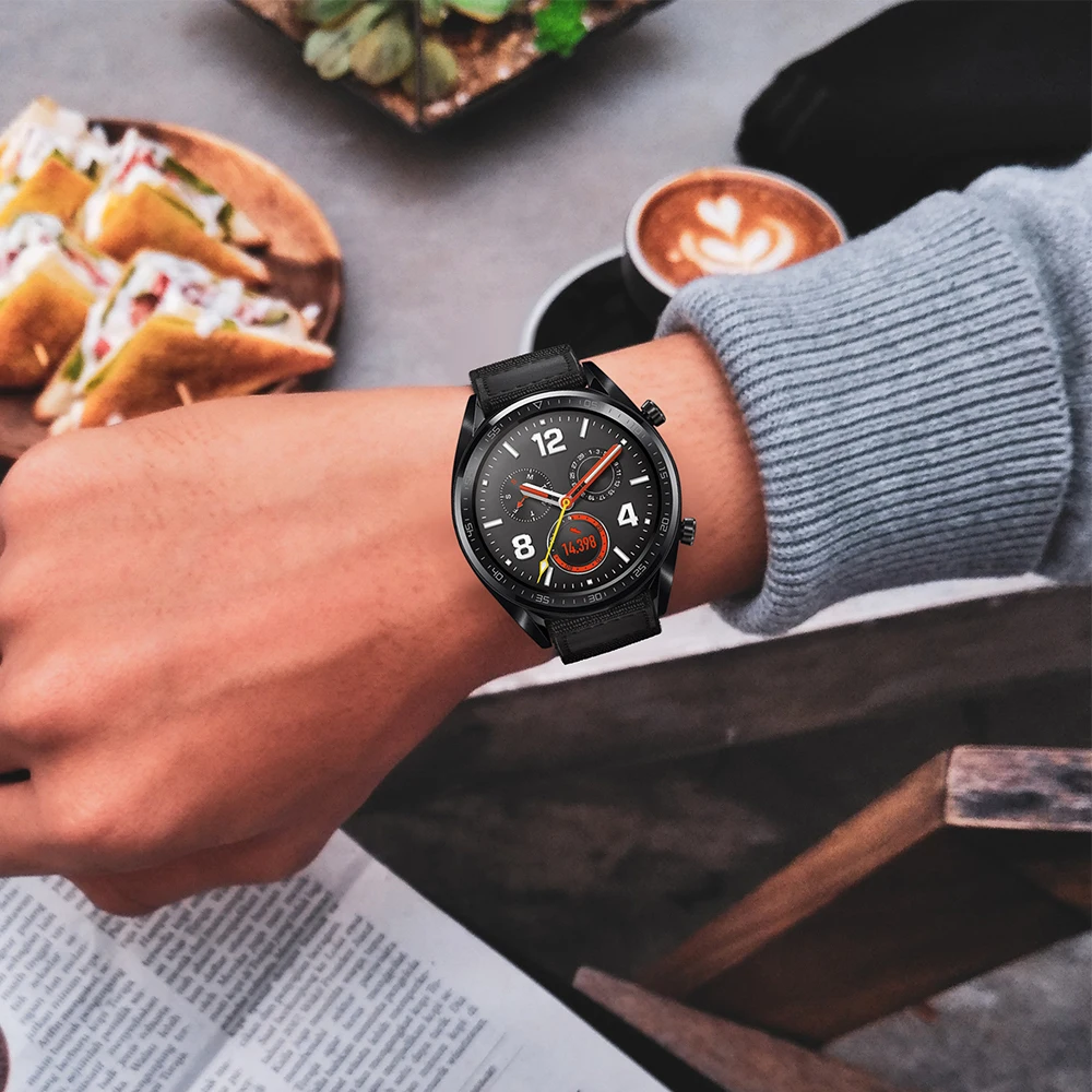 Ремешок спортивный UEBN для Huawei Watch GT 2 46 мм нейлоновый сменный Браслет HONOR Magic 22