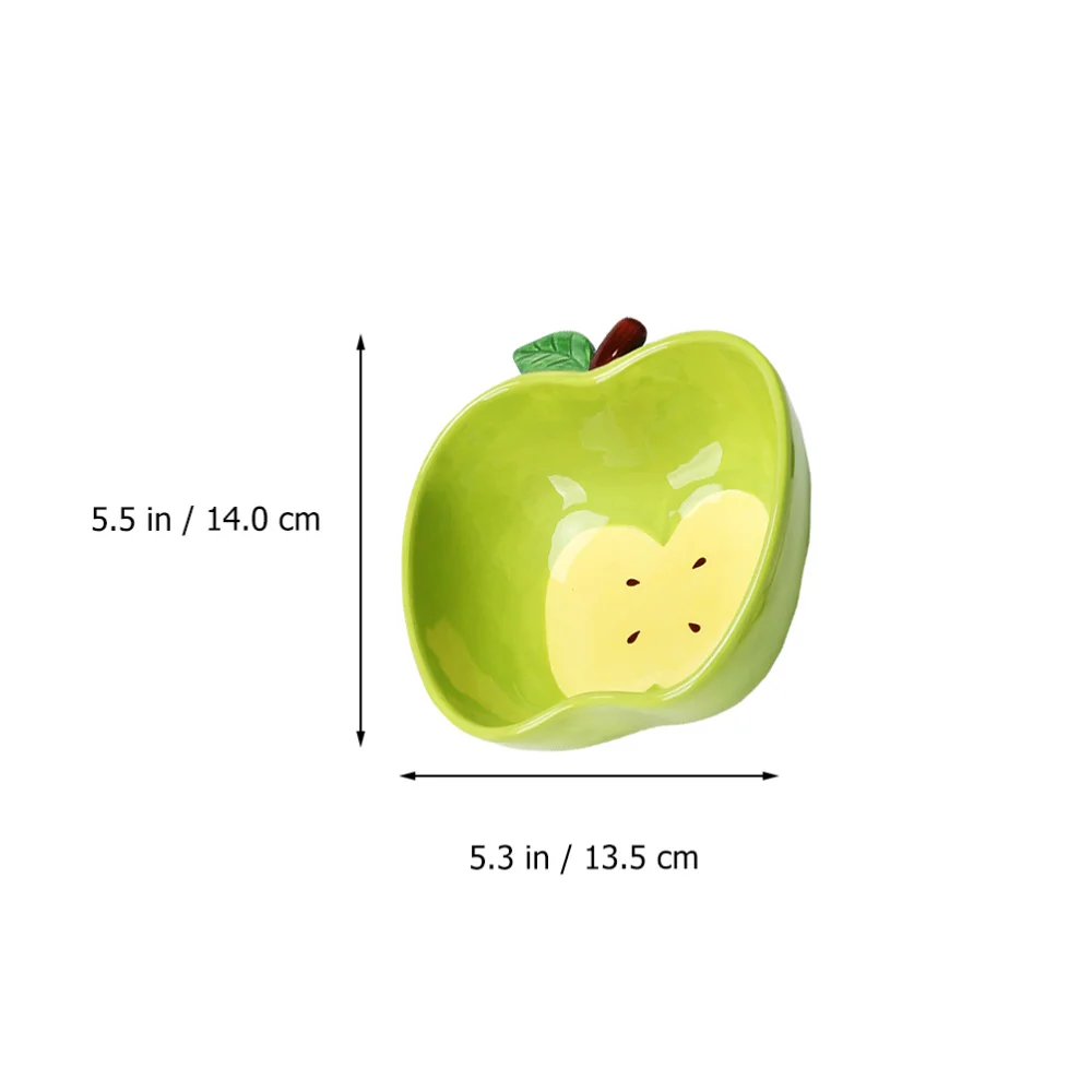 1 Набор Салатница в форме яблока детская миска для еды милая керамическая с
