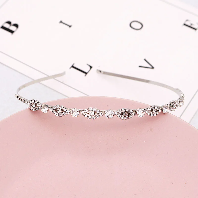 QYY роскошные стразы свадебные тиары корона украшения для волос платье аксессуары