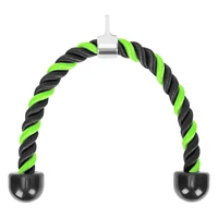 tricep rope 36 inch fitness attachment cable machine pull down rope cable heavy duty coated rope for home gym