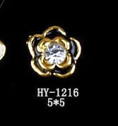 HY-1216 10pcs 10 шт./лот, сплав нейл-арта 3d с плоской задней частью красочные бриллианты ювелирные изделия Стразы для ногтей Советы украшения - Цвет: HY-1216 10pcs