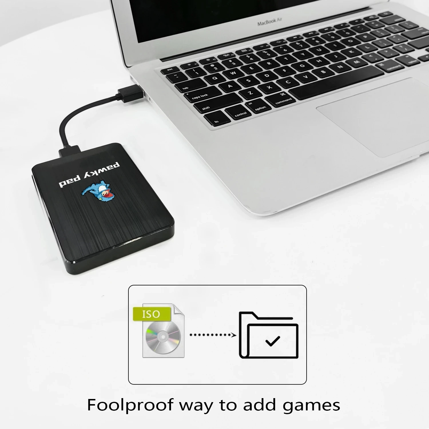 2T HDD Pawky Pad Ретро видео игра 4K 3D портативная внешняя игровая консоль для G