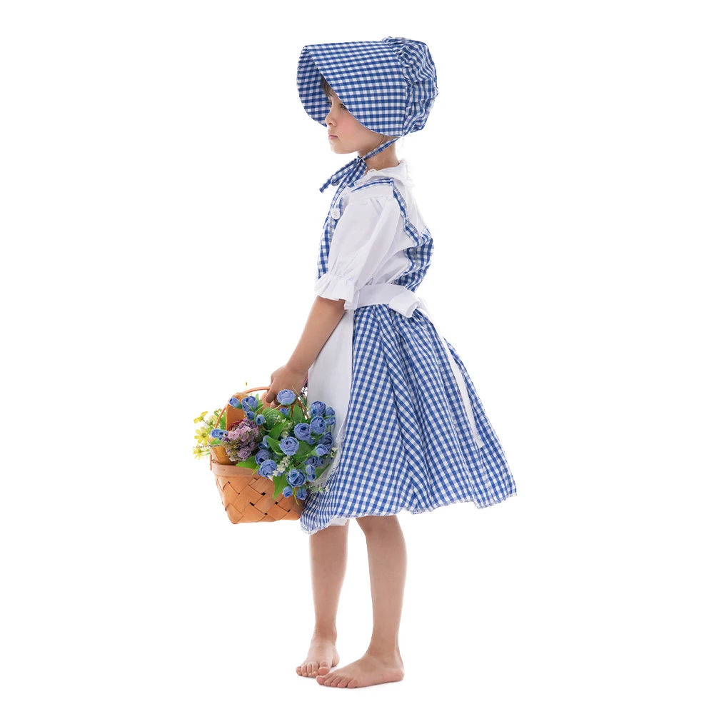 Косплей по мотивам фильма ластика волшебник костюм Дороти платье для девочек