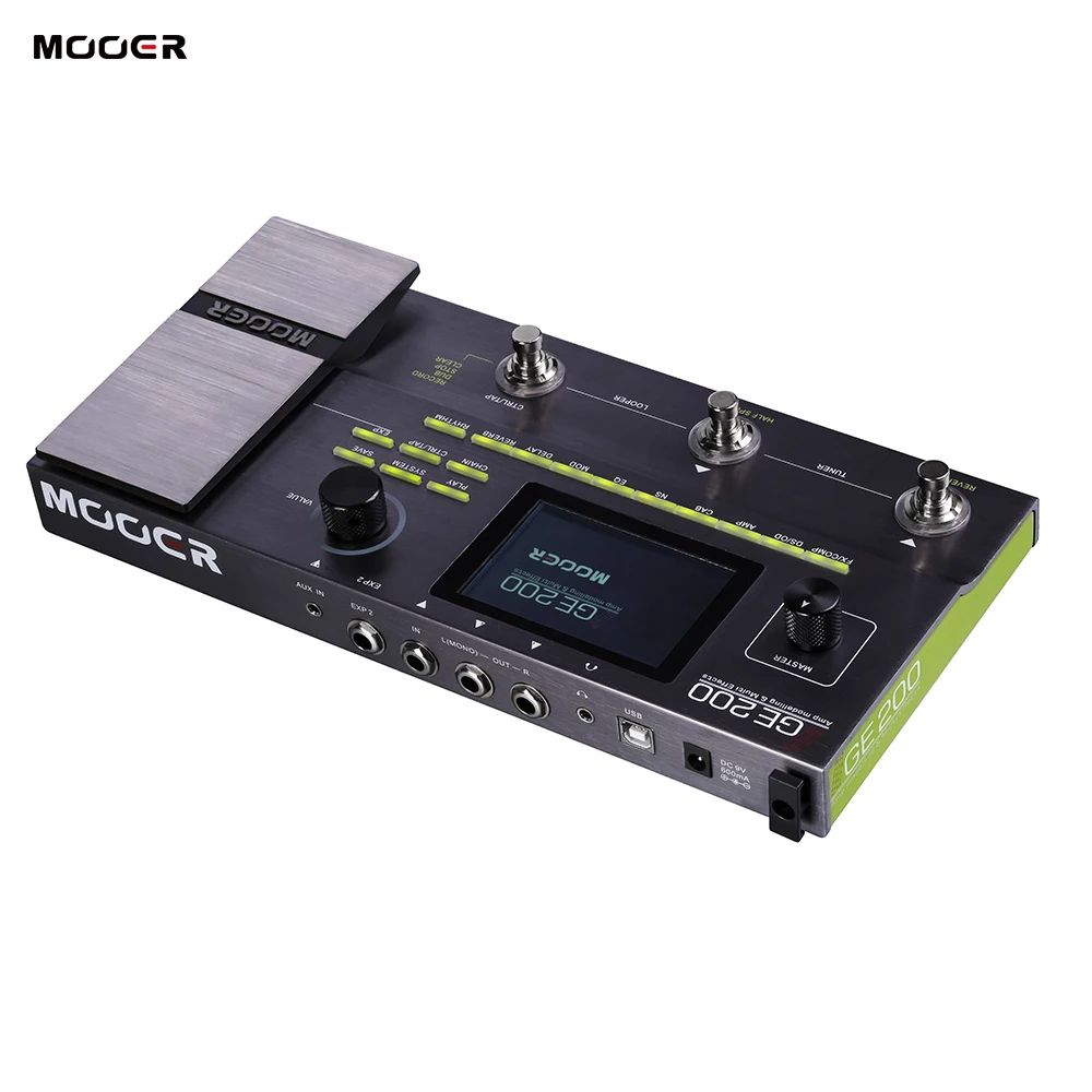 MOOER GE200 Amp Modelling &amp Multi Effects Pedal 55 Amplifier Models 26 Speaker Cab 70 52s Looper 40 Drum Patterns | Спорт и