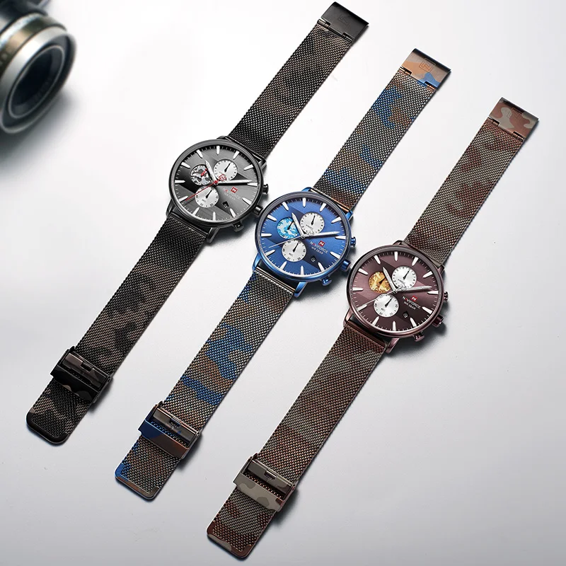 Naviforce мужские часы ультра тонкие s элегантные модные кварцевые наручные