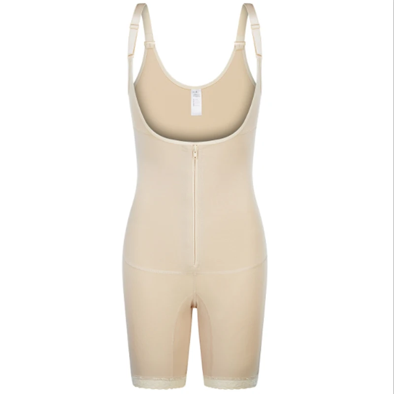 Shapewear Mid-Thigh Bodysuit Shaper with Skims Butt Lifter Powernet colombian hourglass girdle bbl post op surgery supplies
