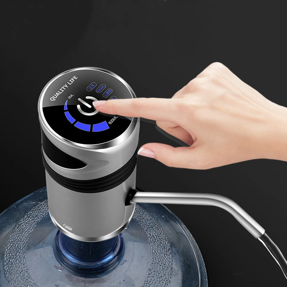 

Home Gadgets Water Bottle Pump Mini Barreled Water Electric Pump USB Charge Automatic Portable Water Dispenser Drink Dispenser
