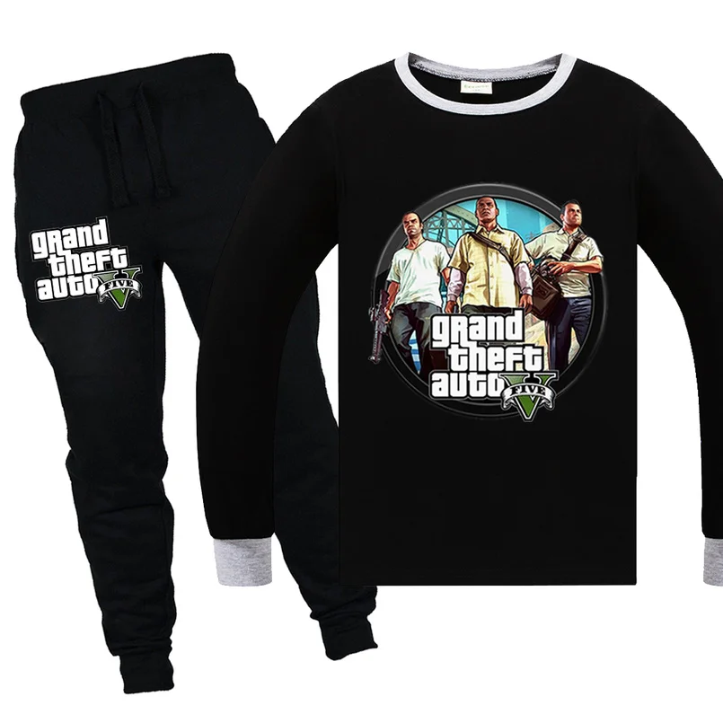 Новая детская одежда Grand Theft Auto V футболка с капюшоном и надписью для мальчиков Топ