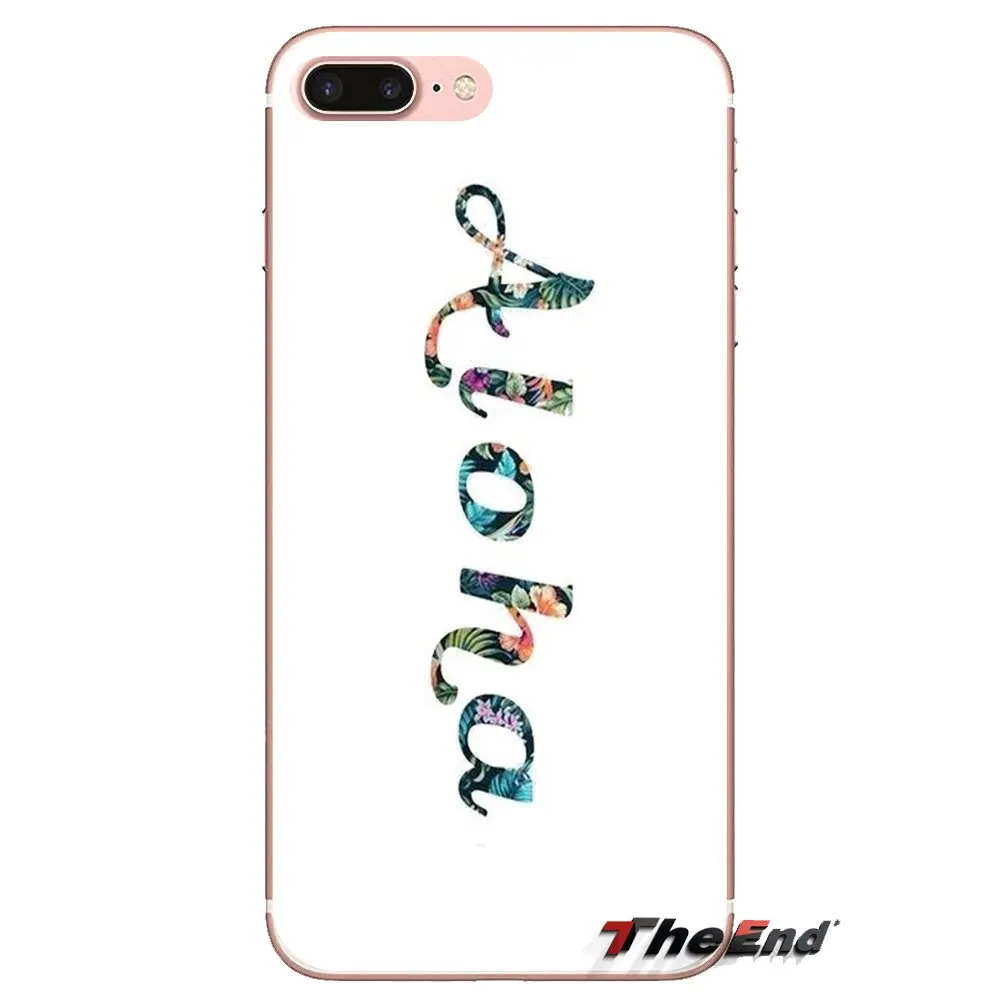 Цветок в гавайском стиле с изображением пальм на пляже арт ТПУ чехлы для huawei Honor 7X