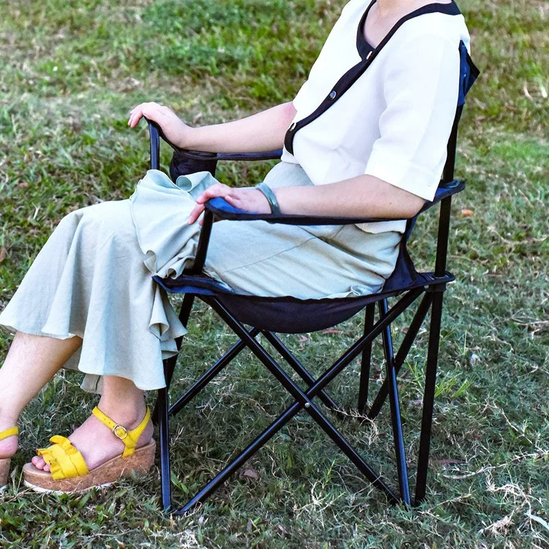 구매 접이식 캠핑 의자 경량 휴대용 접이식 캠핑 의자, 낚시 해변 컵 홀더 포함