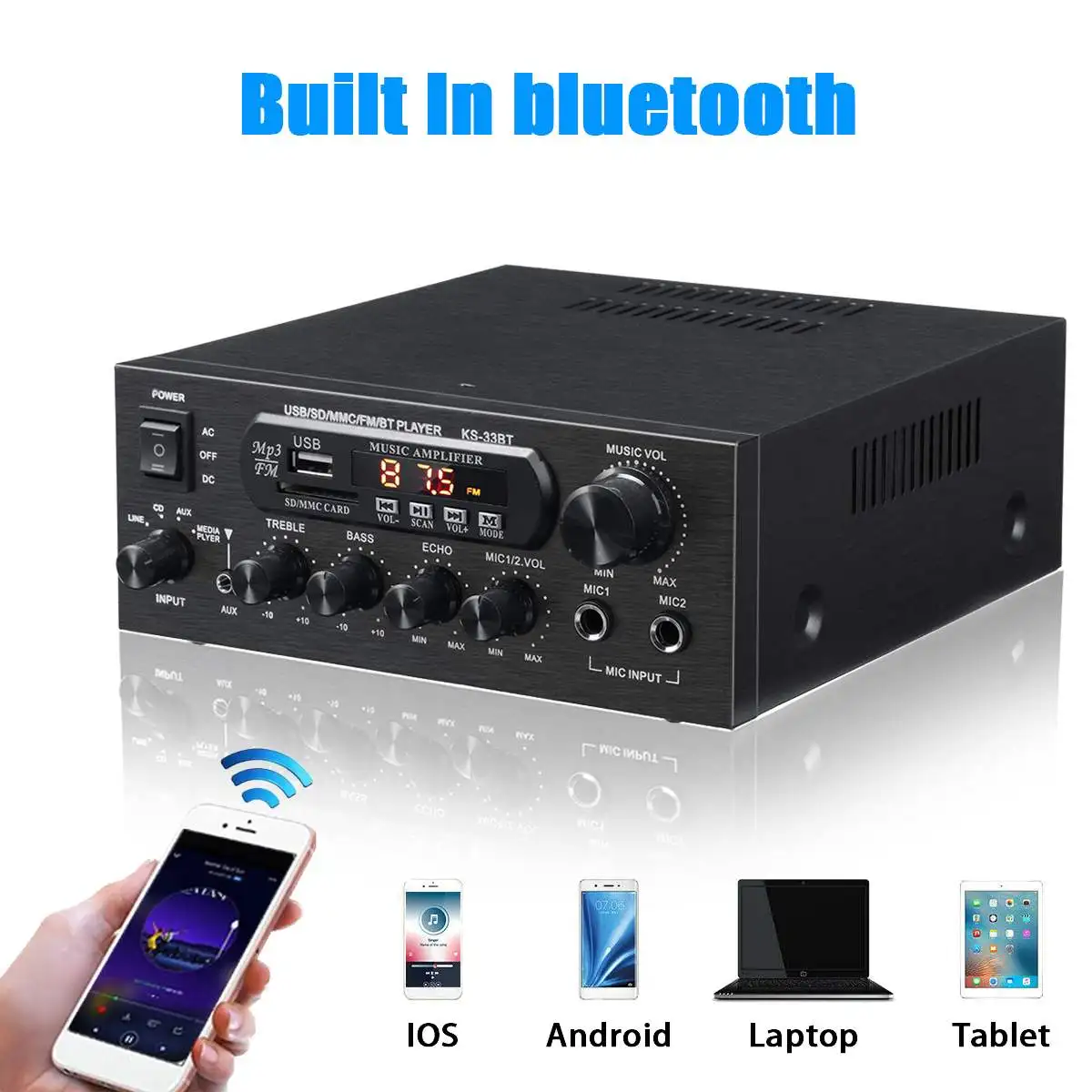 1000w bluetooth amplificador hifi digital amplifier 33bt 568bt stereo led digital audio amplifier usb memory card aux fm radio free global shipping