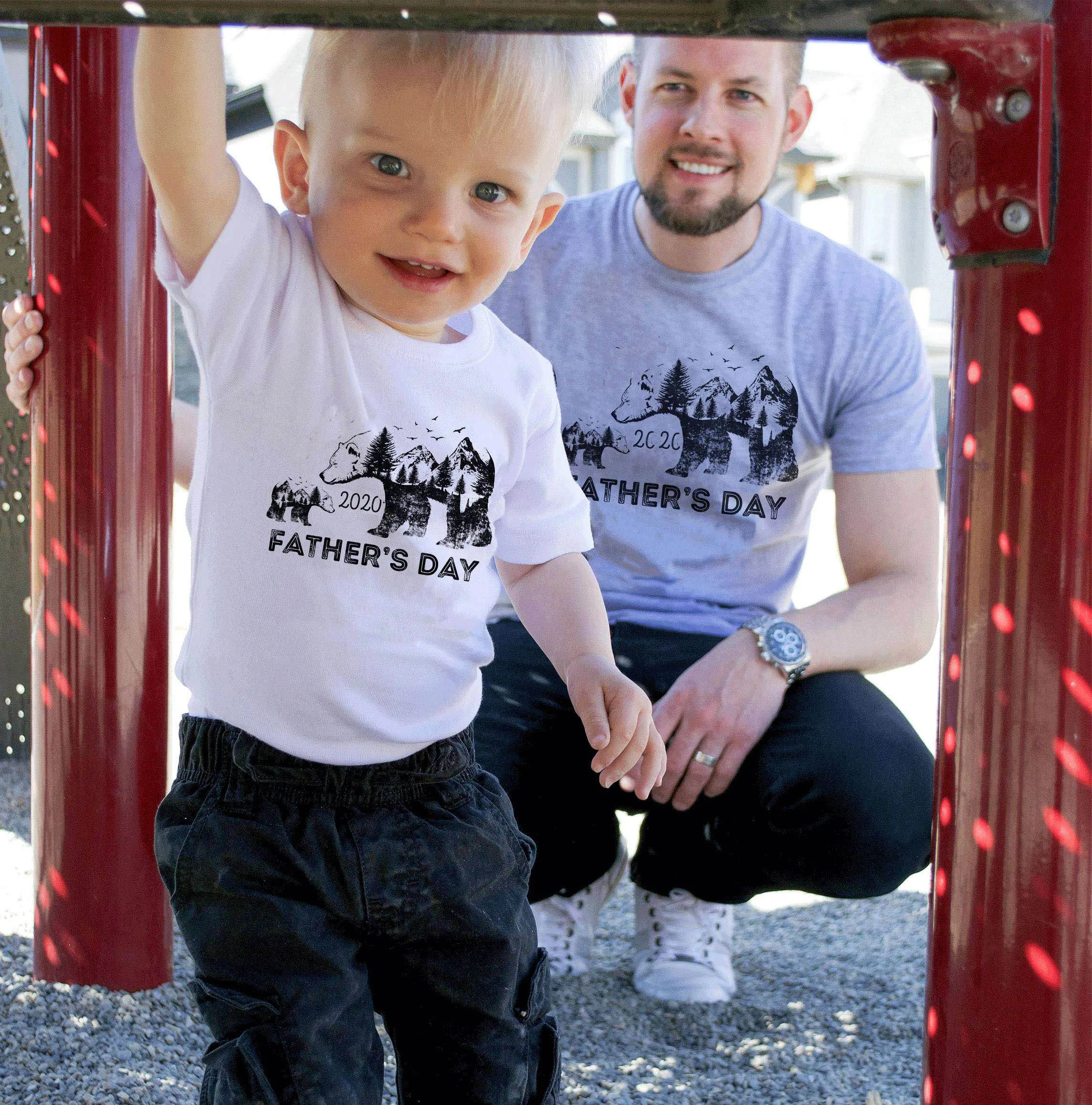 

Family Metching Outfits Father's Day Bears T-Shirts Gift