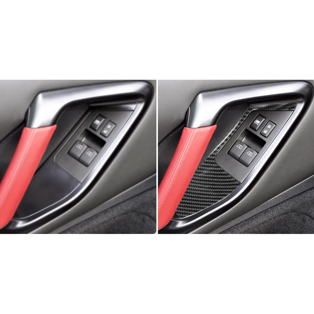 

2Pcs Switch Button Cover Decoration Cover Trims For Nissan GT-R R35 2008-16