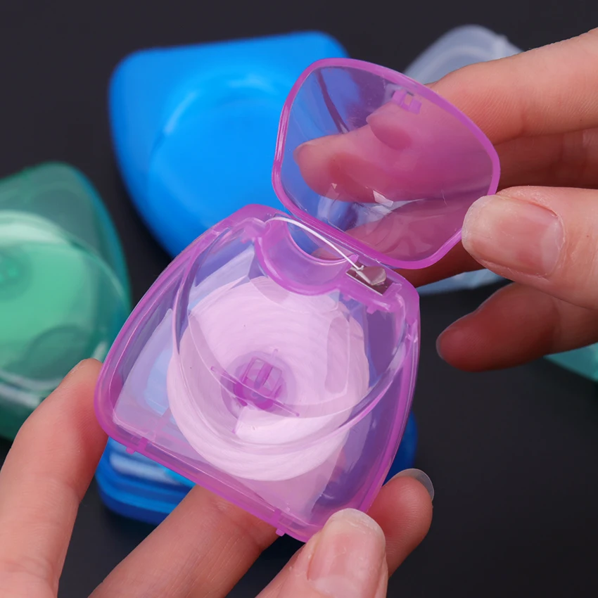 50 м портативная зубная нить Уход за полостью рта с коробкой практичные товары для