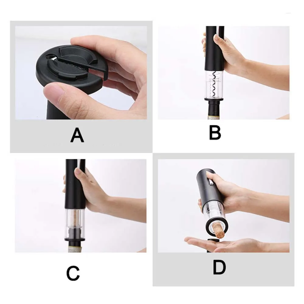 

Kitchen Accessories Battery Wine Opener Automatic Red Wine Corkscrew Bottle Openers Kitchen Supplies Opening Tools Home Gadgets