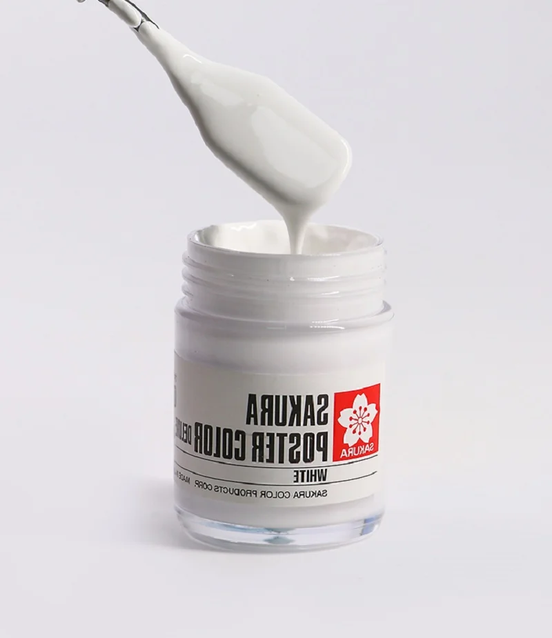 Японская оригинальная краска для гуаши Сакура в бутылке 45 мл Художественная