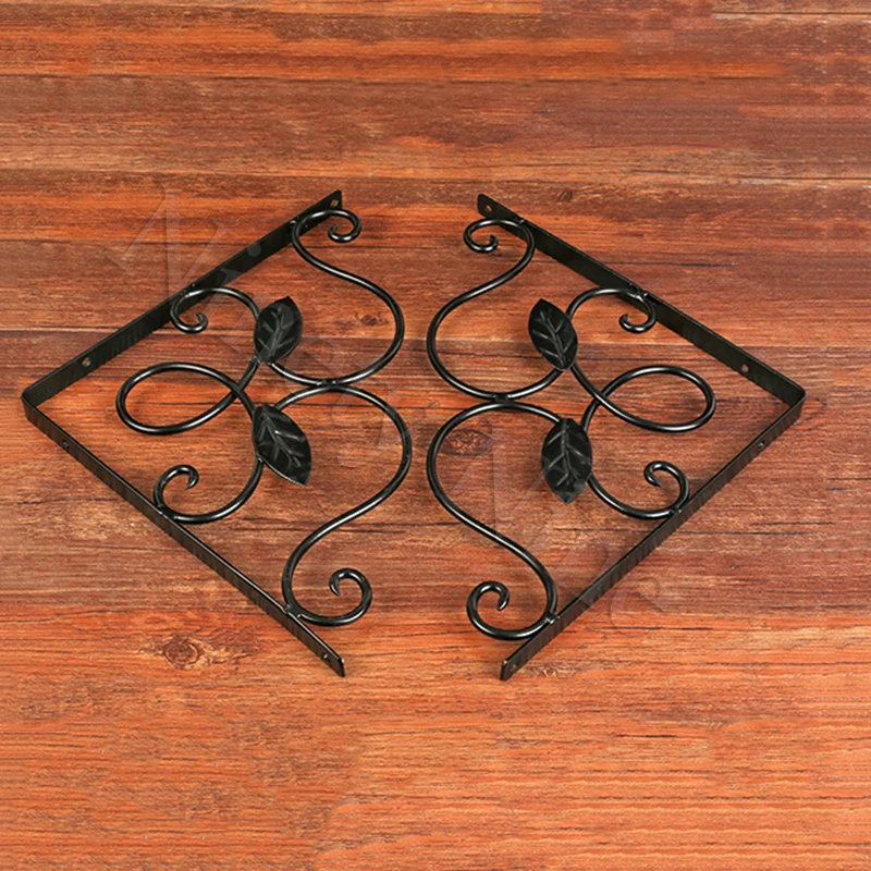 4 шт. винтажный Железный кронштейн для полки с винтами утолщенный несущий кованый