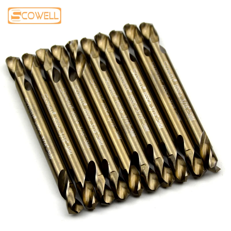 30% ВЫКЛ. cowell HSS Кобальт M35 двойные концевые сверла для металлических деревянных