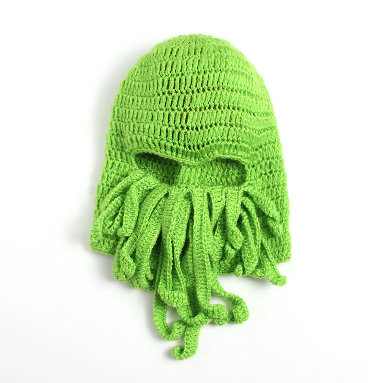 C04 Смешные щупальца Осьминог Beanie вязанная вязаная шапка для бороды ветрозащитная Лыжная вязаная шапка с маской для мужчин и женщин - Цвет: C04