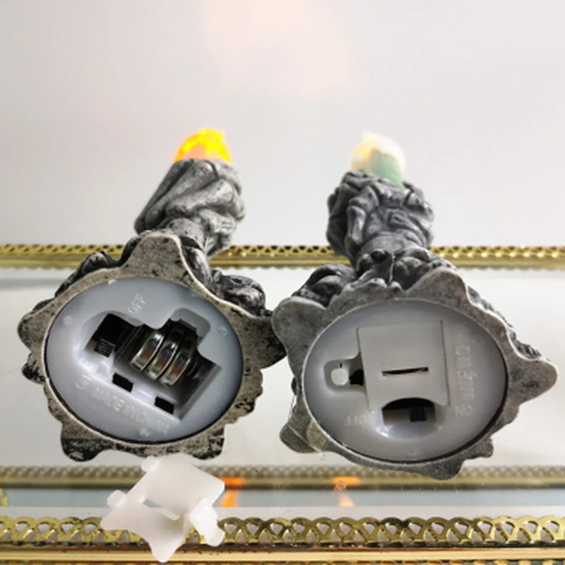 1 шт. светодиодный Подсвечник Гуль подсвечник для дома Хэллоуина вечеринки