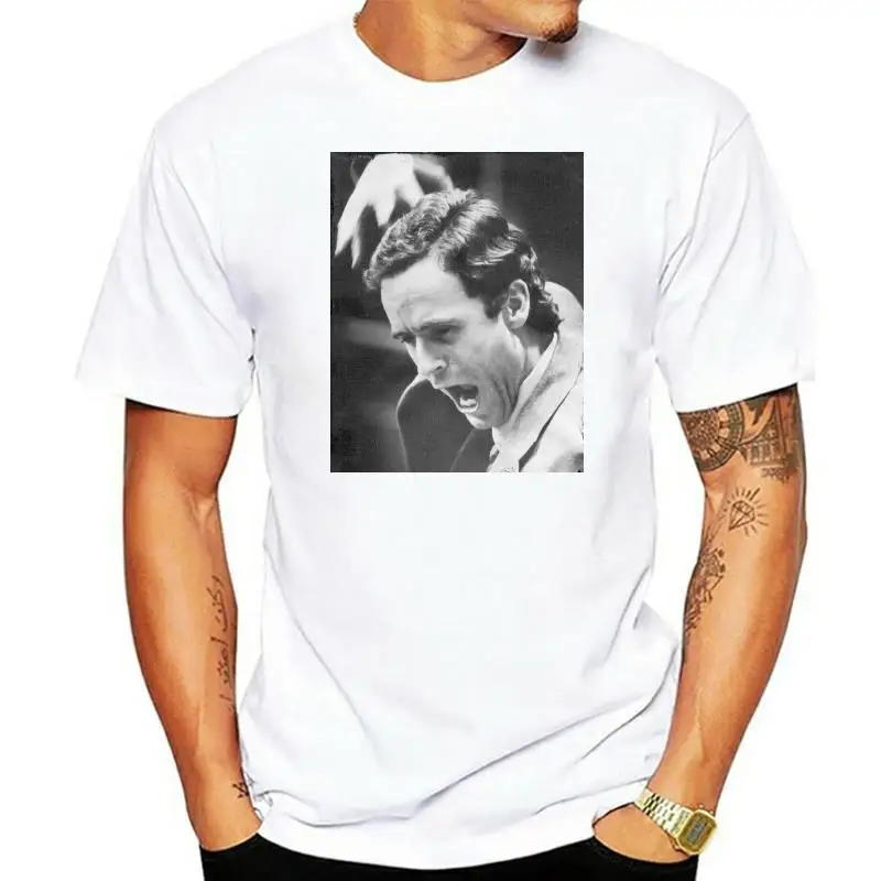 

Ted Bundy Serial T-Shirt 2022 Fashion Short Sleeve Black T Shirt Printed Round Men Cheap Price Custom Made T Shirts