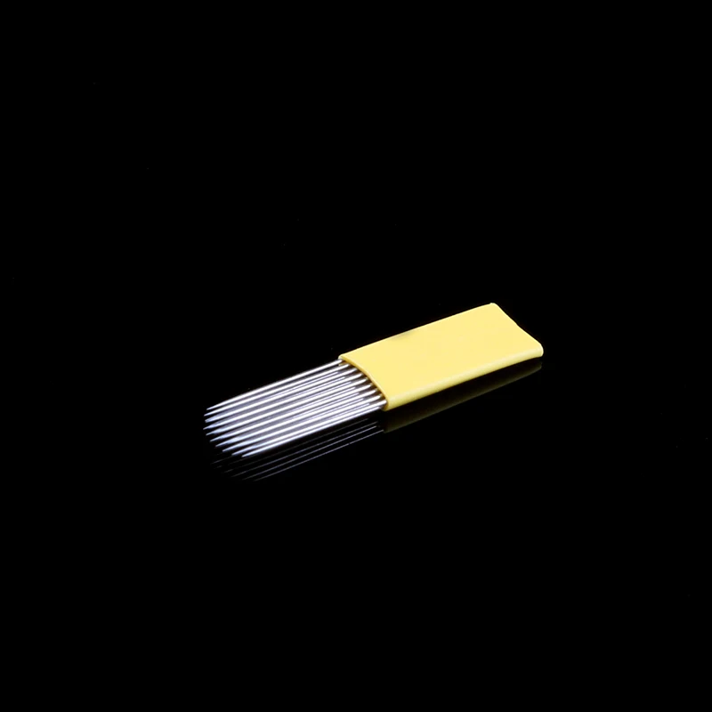 500 шт. 17 Pin двухлицевой вязки лезвие для постоянного Eeybrow иглы татуировки Советы по