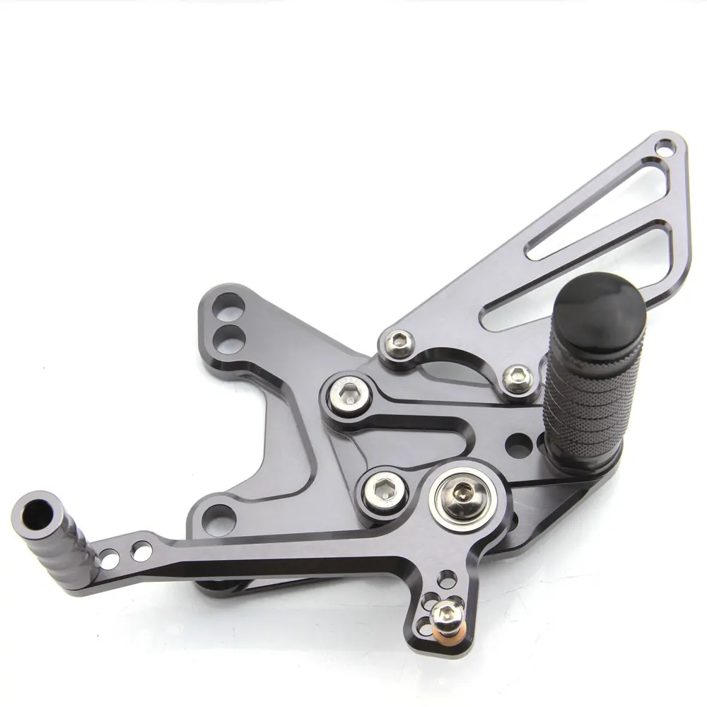 

CNC Titanium Aluminum Adjustable Rearsets Foot Pegs For Kawasaki Ninja ZX10R ZX-10R 2011 2013 2014 2015 2016