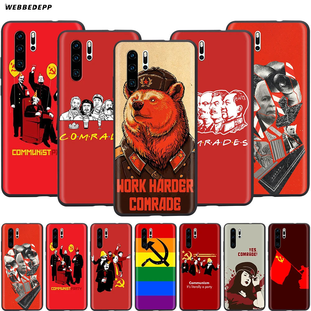 Webbedepp чехол с коммунистическими друзьями для Huawei Honor 6A 7A 7C 7X 8 8X 8C 9 9X 10 20 Lite Pro Note View |