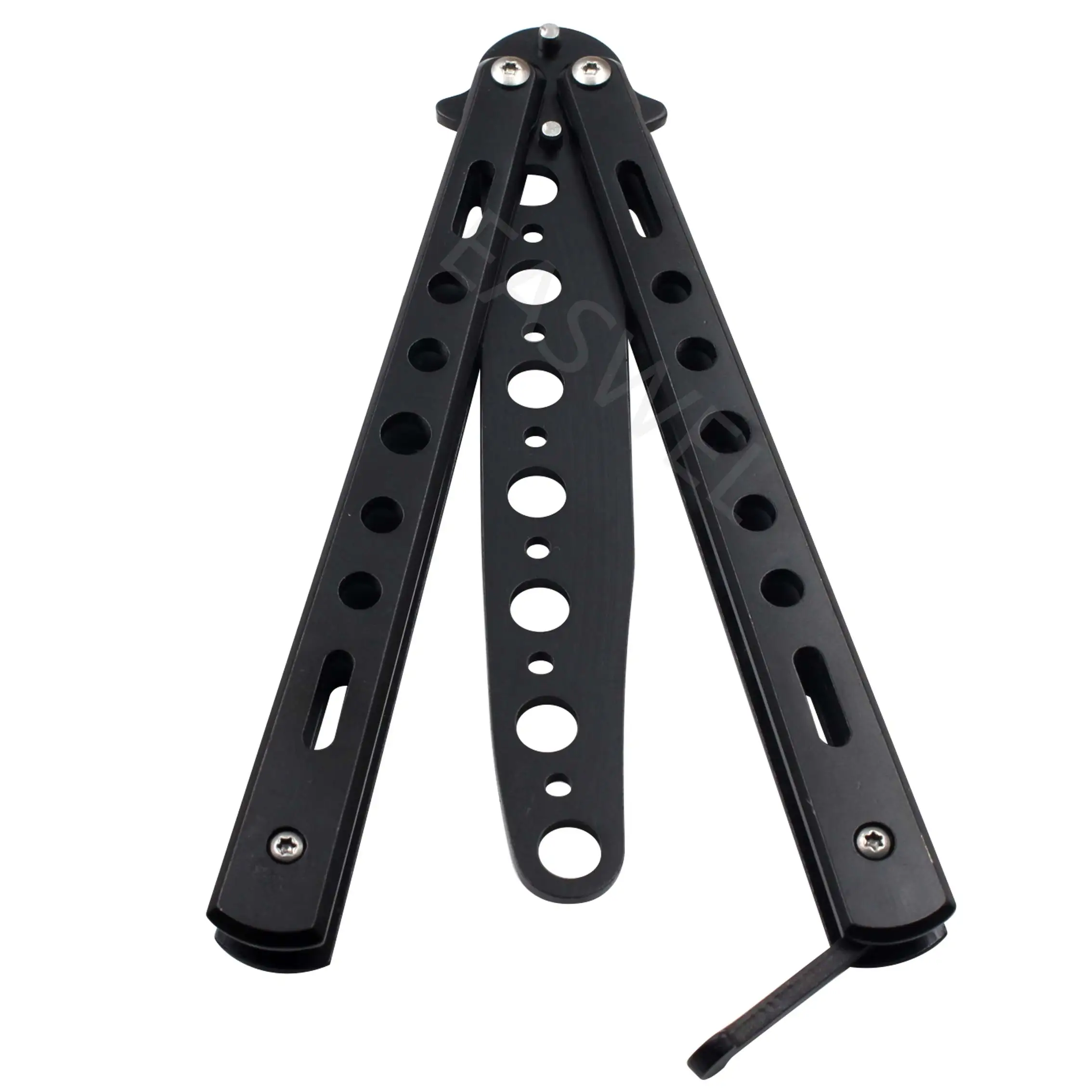 _ Металлический тренировочный балисонг Учебный нож тусклые инструменты |