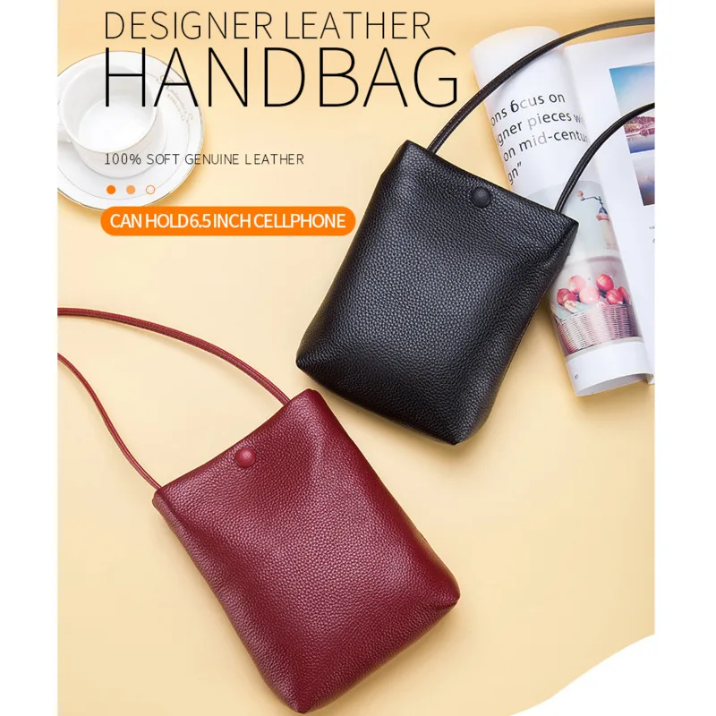 

Genuine Leather Real Cowhide Women's MINI Fashion Bag Women Messenger Bag Small Shoulder Bag Crossbody Bags For Women Handbags