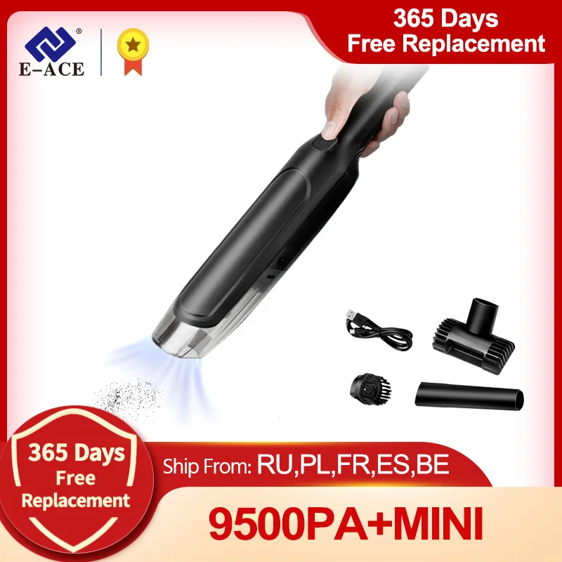 

Ручной пылесос, 9500 па, 120 Вт, с функцией сухой и влажной уборки