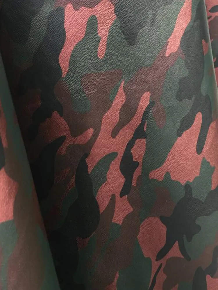 Красный камуфляж искусственная кожа ткань эластичная сила волшебный цвет лазер