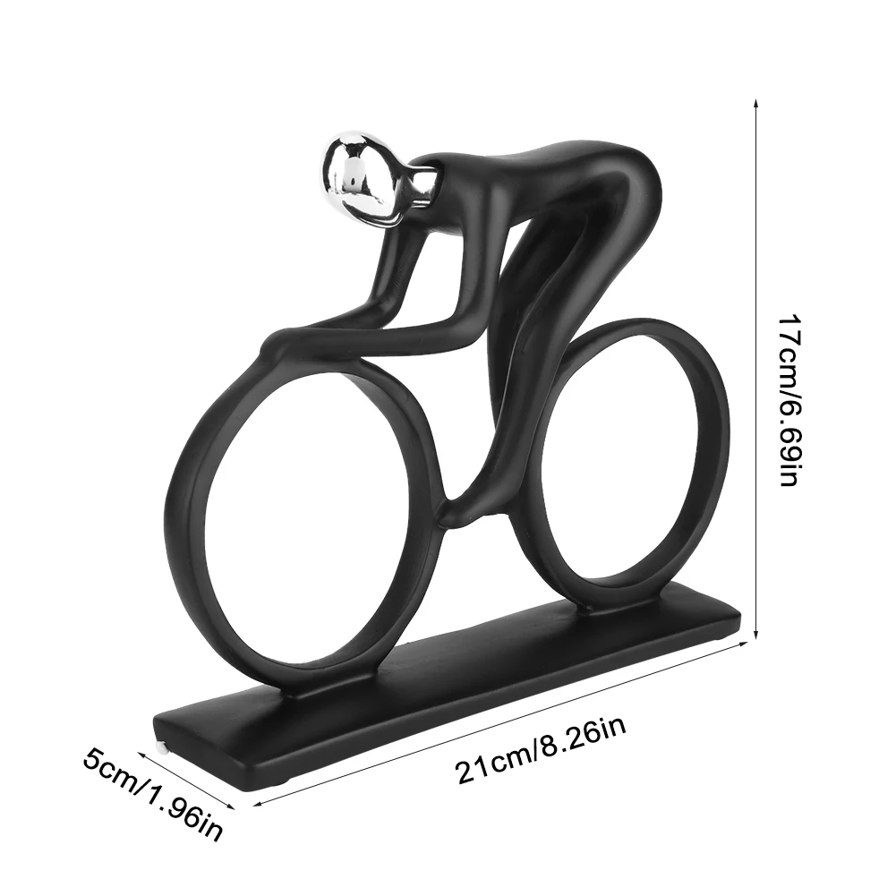 Статуя велосипеда современная абстрактная статуя из смолы | Дом и сад