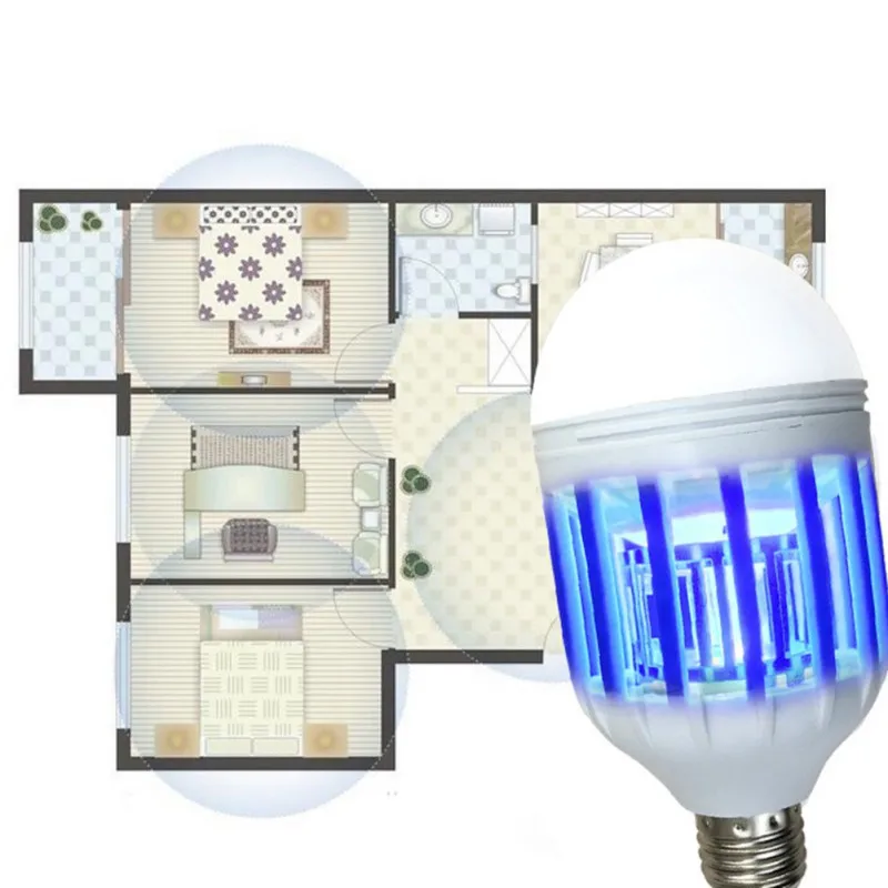 Светодиодная лампа ловушка для насекомых 110 В|Репелленты| |