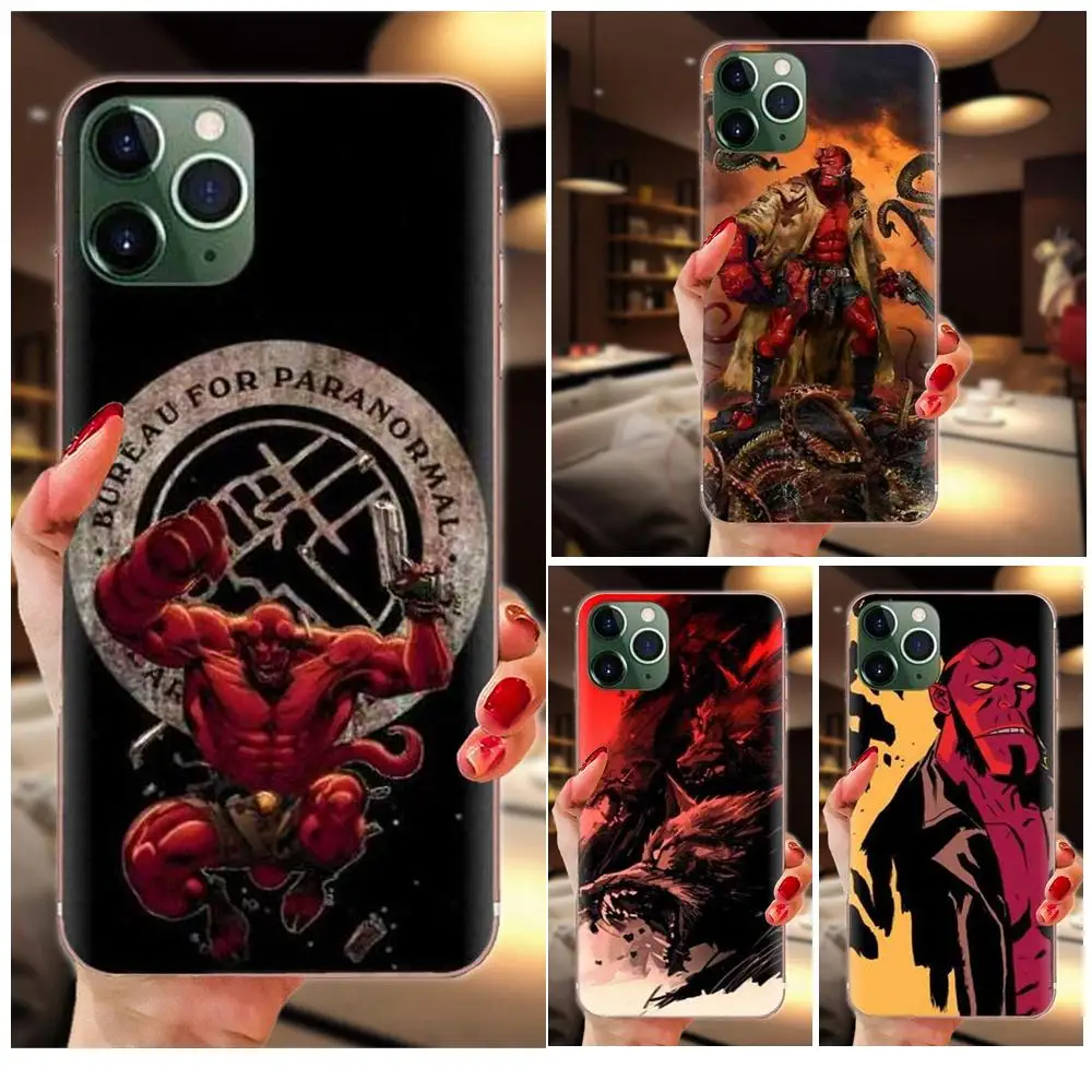 Comic Hellboy For Samsung Galaxy Note 8 9 10 Pro S4 S5 S6 S7 S8 S9 S10 S11 S11E S20 Edge Plus Ultra Soft Phone Skin
