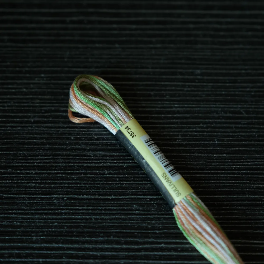 Топ пестрый вата 8 7 ярдов/перекосы цвета вариации вышивка нить многоцветная