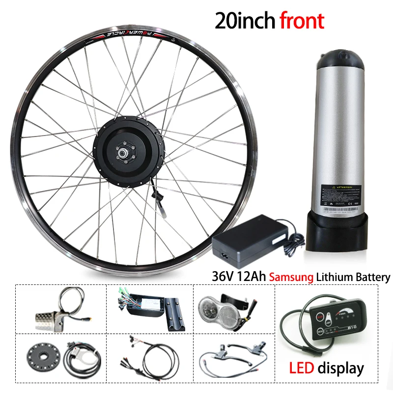 preço Kit De Conversão De Bicicleta Elétrica Livre De Dever 250w 20-29 Polegadas Led/display Lcd Sem Escova Do Motor Do Cubo Da Engrenagem
