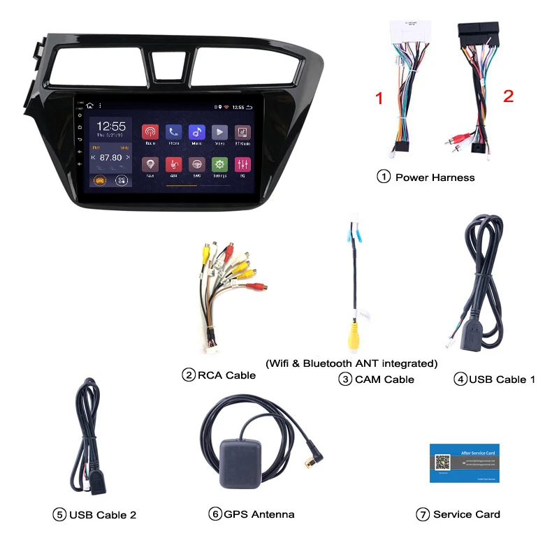 2G ram 32G rom Android 8 1 для HYUNDAI I20 2014 2015 2016-2018 автомобильный dvd-плеер GPS Радио Навигация |
