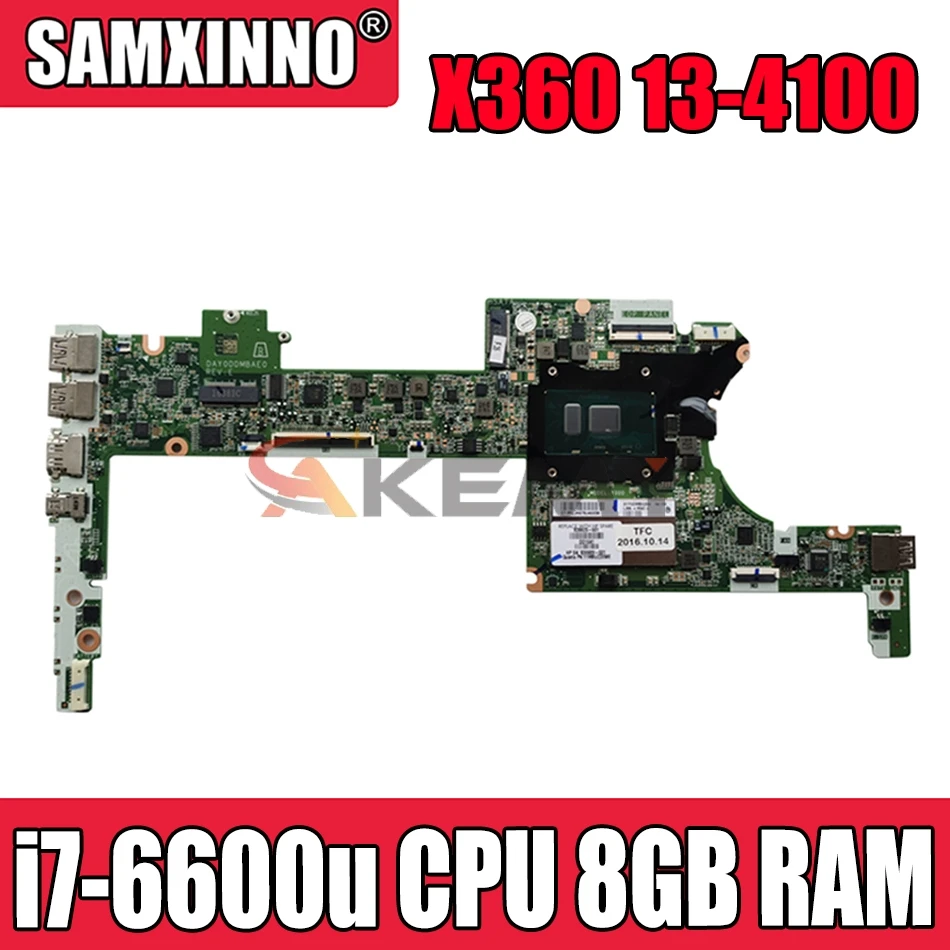 

Для HP X360 13-4000 G2 13-4100 серии Материнская плата портативного компьютера с SR2F1 i7-6600u Процессор 8 Гб Оперативная память DAY0DDMBAE0 мб 100% тестирование Бы...