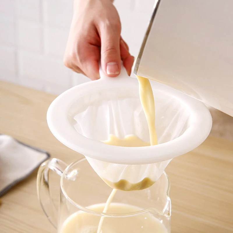 

mesh Reusable Nylon Super Fine Colander Sieve Strainer Colander with Handle for Juice Soymilk Coffee Filter 80/100/200/300/400