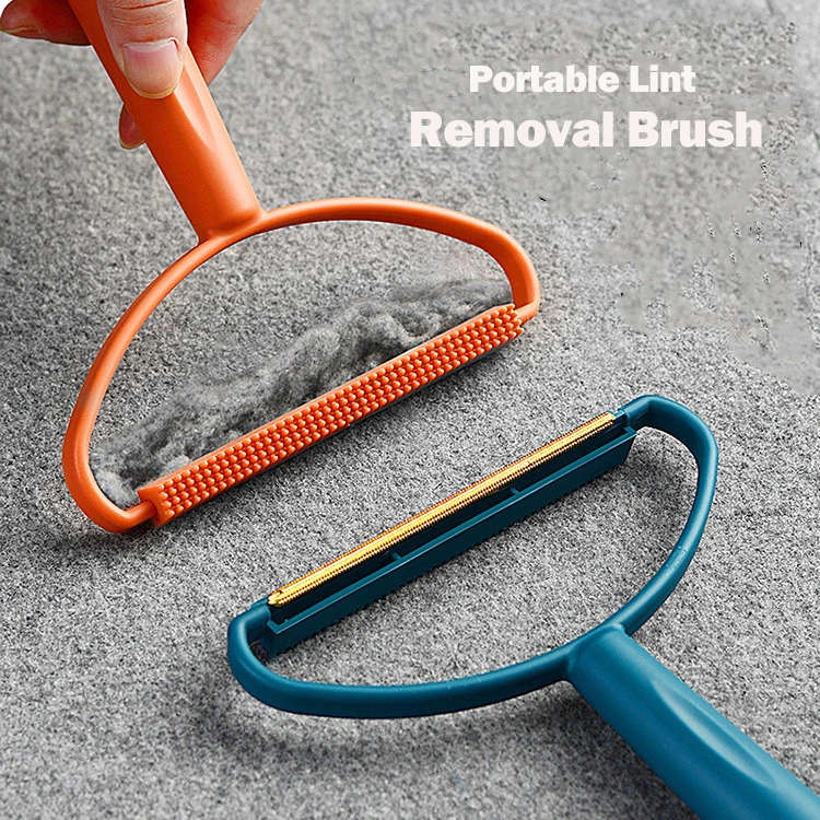 Щетка для удаления шерсти домашних животных портативная двусторонняя щетка