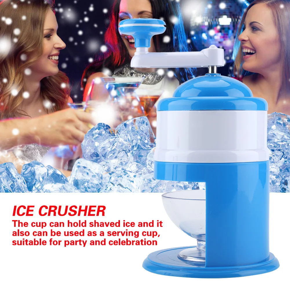 

Manual Ice Crusher Hand Crank Manual Ice Crusher Shaver Snow Cone Smoothie Ice Block Making Machine Ice Shaver Ice slush Maker
