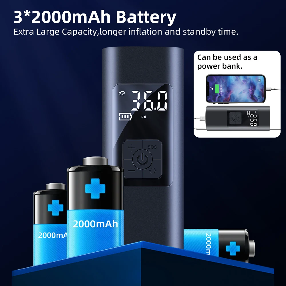 Vtopek воздушный насос надувной велосипедный беспроводной компрессор для