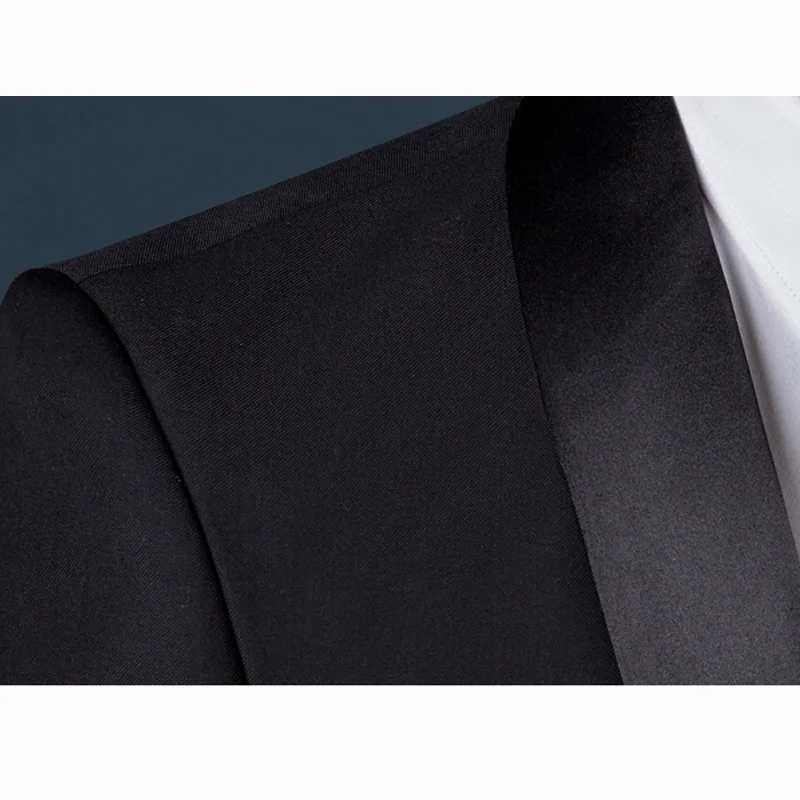 

Men'S Classic Slim Green Fruit Collar Suit Men Three-Piece High Quality Business Gentleman Wedding Groom 3 piece Men'S Suit Set