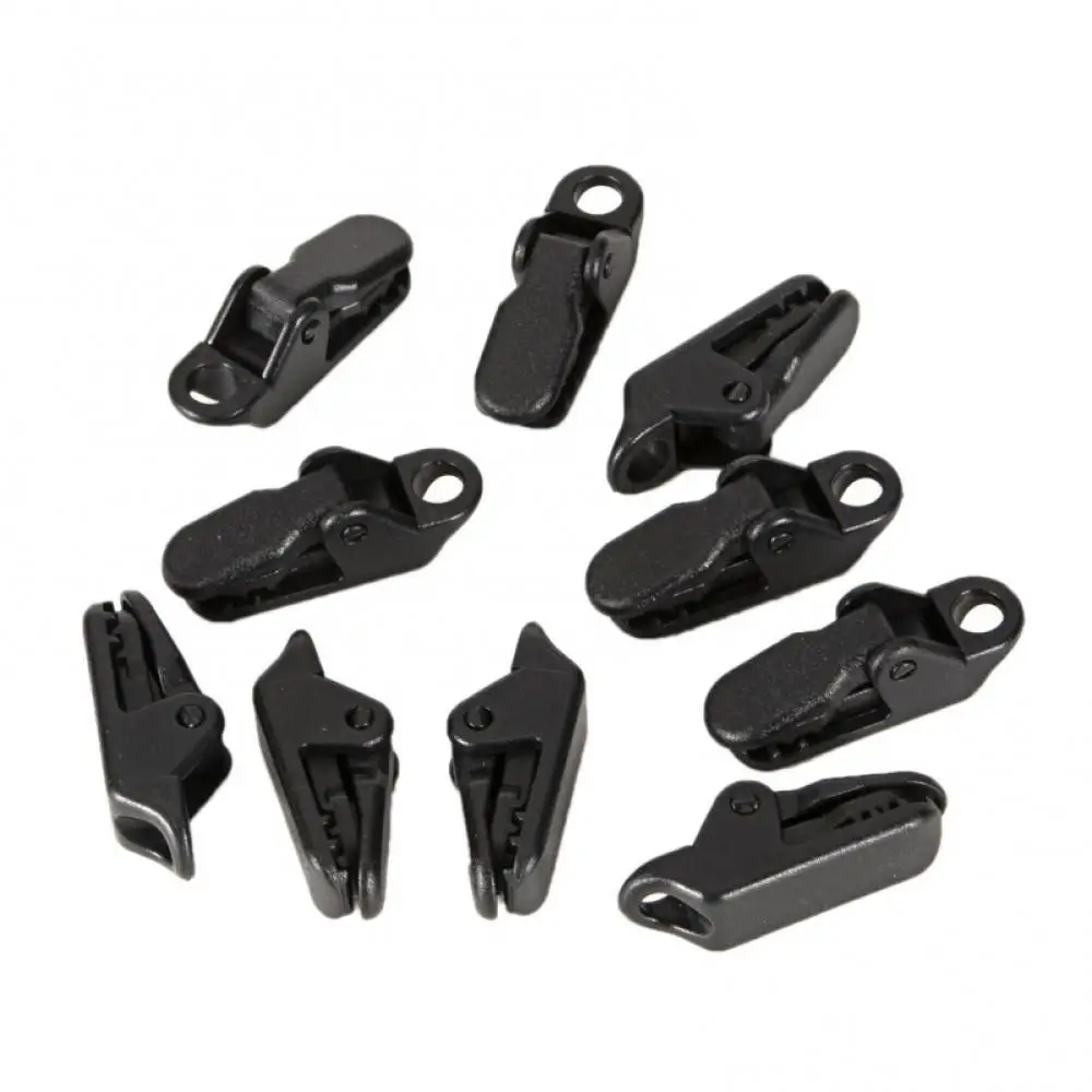

Outdoor Tent 10Pcs Reusable Buckle Camping Buckles Tarpaulin Clips Ice Fishing Small Clips Winter Fishing Tackle Accessories
