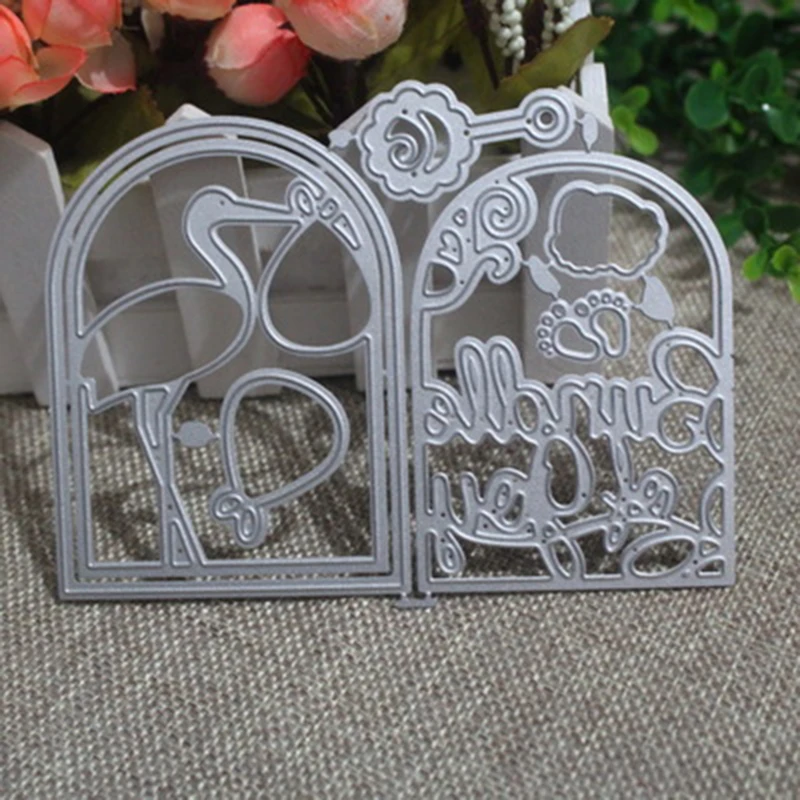 Фламинго Металл трафареты для пресс формы &quotсделай сам&quot Скрапбукинг крафт