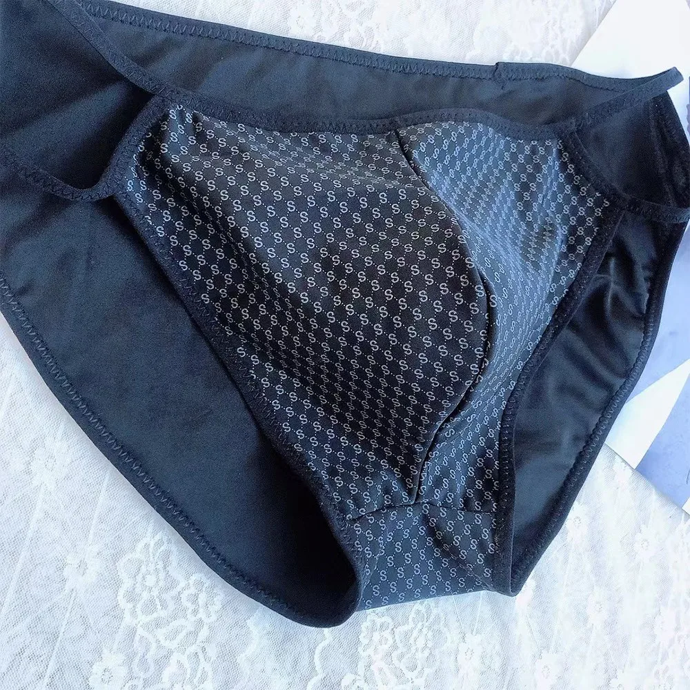 

Mens Print Briefs Sexy Low Rise Briefs Lingerie Bulge Pouch Underwear Underpants Men's Thong Large Size U Convex Personality Men